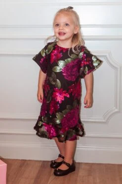 Mini Evelyn Dress In Floral Sequin - FINAL SALE 15 Mini Evelyn Dress In Floral Sequin - FINAL SALE -Ivy City Co Dress Evelyn TashHome H23 48 434634