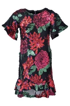Evelyn Dress In Floral Sequin - FINAL SALE -Ivy City Co Dress Evelyn front 831540