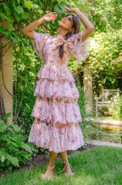 Rosette Dress - FINAL SALE 37 Rosette Dress - FINAL SALE -Ivy City Co Dress FAIRYTALE HOLLADAY S23 137 585135