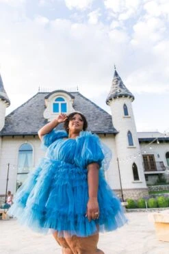 Pixie Dress In Blue - FINAL SALE -Ivy City Co Dress FAIRYTALE pixie4x 7860 764128