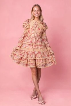 Farrah Dress In Yellow -Ivy City Co Dress Farrah Studio Spring1 1 481424