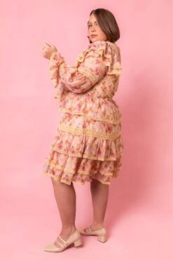 Farrah Dress In Yellow -Ivy City Co Dress Farrah Studio Spring1 10 374622