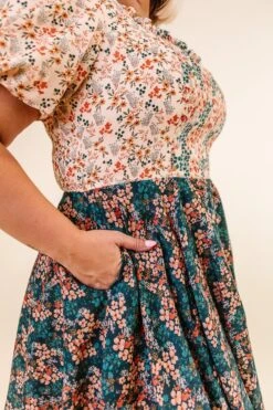 Flowers For All Dress - FINAL SALE 23 Flowers For All Dress - FINAL SALE -Ivy City Co Dress FlowersForAll Studio F23 04 658580