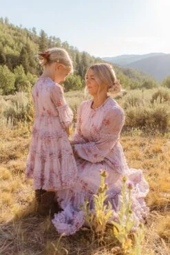 Geneva Dress In Mauve Floral -Ivy City Co Dress Geneva Mauve 13 673270