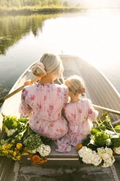 Geneva Dress In Mauve Floral -Ivy City Co Dress Geneva Mauve 52 181313