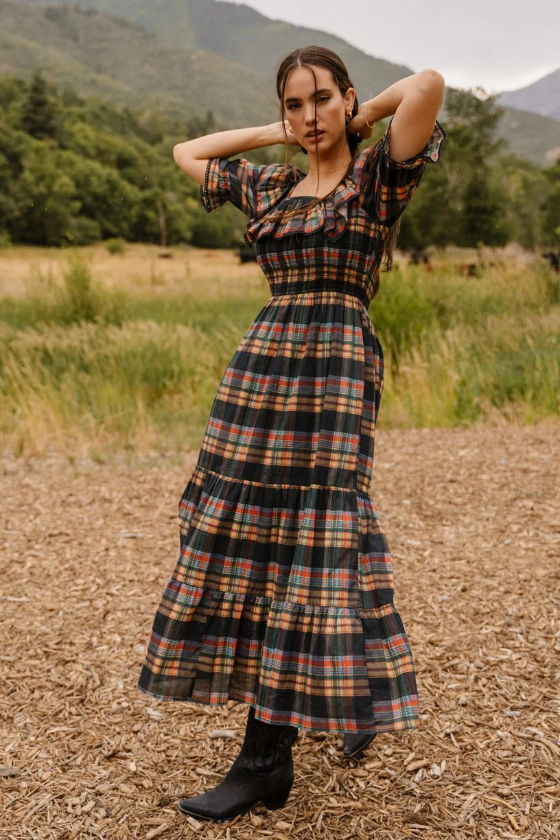 Gracie Dress In Plaid - FINAL SALE 2 Gracie Dress In Plaid - FINAL SALE - Image 2