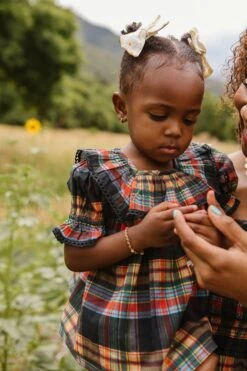 Baby Gracie Dress Set In Plaid - FINAL SALE -Ivy City Co Dress GraciePlaid ConradRanch F23 03 f146fbbe 202d 4309 bb9e 36c63c455f8b 393685