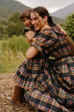 Mini Gracie Dress In Plaid - FINAL SALE 23 Mini Gracie Dress In Plaid - FINAL SALE -Ivy City Co Dress GraciePlaid ConradRanch F23 20 770395