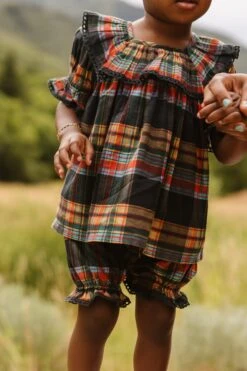 Baby Gracie Dress Set In Plaid - FINAL SALE -Ivy City Co Dress GraciePlaid ConradRanch F23 21 3342df52 2d7b 40ae ab39 8b85d0b47f7a 873916