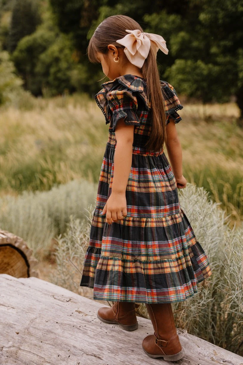 Mini Gracie Dress In Plaid - FINAL SALE 2 Mini Gracie Dress In Plaid - FINAL SALE - Image 2