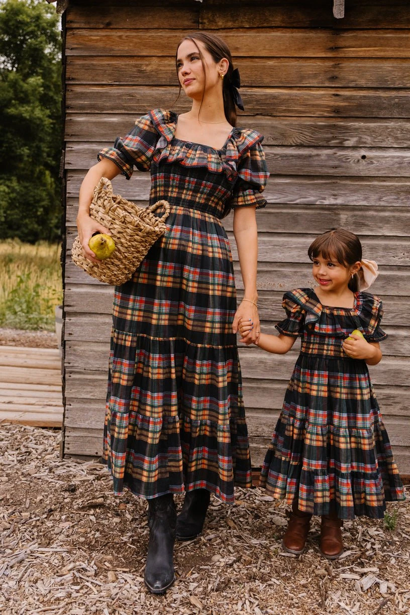 Mini Gracie Dress In Plaid - FINAL SALE 5 Mini Gracie Dress In Plaid - FINAL SALE - Image 5