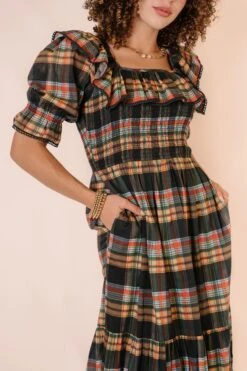Gracie Dress In Plaid - FINAL SALE 24 Gracie Dress In Plaid - FINAL SALE -Ivy City Co Dress GraciePlaid Studio F23 07 623534