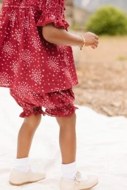 Baby Gracie Dress Set In Wine Floral - FINAL SALE -Ivy City Co Dress GracieWineDress ConradRanch F23 17 709865