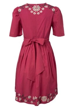 Heidi Dress In Maroon - FINAL SALE -Ivy City Co Dress HeidiMaroon back 820730