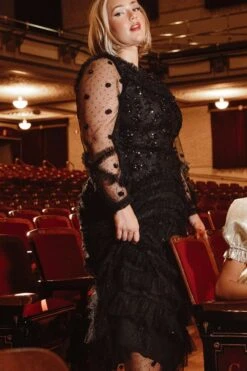 Claire Dress In Black Sequin 18 Claire Dress In Black Sequin -Ivy City Co Dress Holiday2 WEB 28 111861