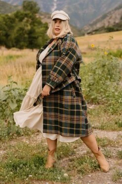Holly Plaid Coat - FINAL SALE -Ivy City Co Dress HollyPlaidCoat ConradRanch F23 08 931195