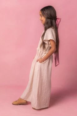 Mini Indie Jumpsuit In Lavender Gingham -Ivy City Co Dress IndieGingham Studio Easter24 14 895635