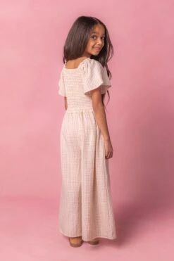 Mini Indie Jumpsuit In Lavender Gingham -Ivy City Co Dress IndieGingham Studio Easter24 15 699200