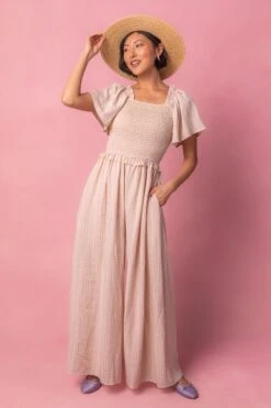 Indie Jumpsuit In Lavender Gingham -Ivy City Co Dress IndieGingham Studio Easter24 6 950990