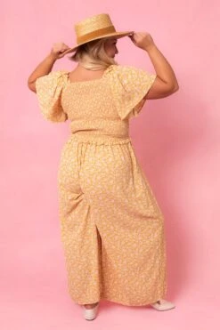 Indie Jumpsuit In Yellow -Ivy City Co Dress IndieYellow Studio Spring1 4 489278