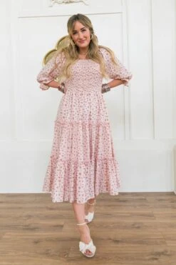Madeline Dress In Pink -Ivy City Co Dress IvyClassics 137 326661
