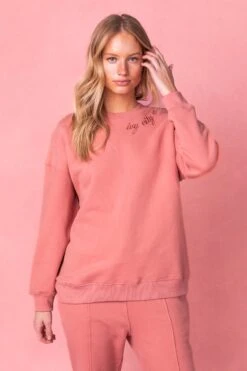 Ivy City Sweatshirt In Pink 23 Ivy City Sweatshirt In Pink -Ivy City Co Dress IvySweats Studio Sweats 24 766970