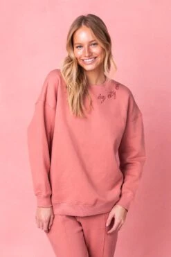 Ivy City Sweatshirt In Pink 17 Ivy City Sweatshirt In Pink -Ivy City Co Dress IvySweats Studio Sweats 25 773659