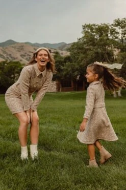 Jackie Dress In Taupe Boucle - FINAL SALE -Ivy City Co Dress JackieTaupe QuietMeadows F23 08 946d1091 d3f4 4b4b affc 7c4d452ad398 640031