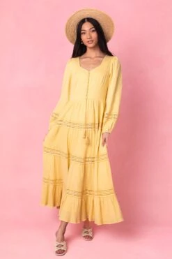 Joella Dress In Yellow -Ivy City Co Dress JoellaYellow Studio Spring1 1 437720