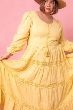 Joella Dress In Yellow -Ivy City Co Dress JoellaYellow Studio Spring1 7 923726