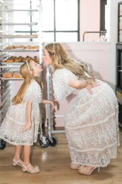 Mini Sicily Dress With Flutter Sleeves -Ivy City Co Dress LOVERS22 sicilyfluttersleeve momandme small3t 16 363 494294