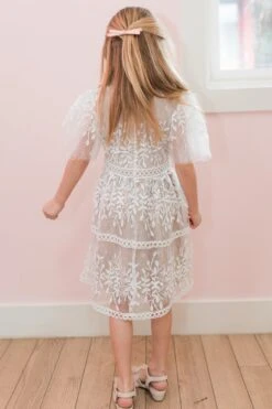 Mini Sicily Dress With Flutter Sleeves -Ivy City Co Dress LOVERS22 sicilyfluttersleeve momandme small3t 19 365 345238