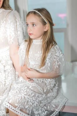 Mini Sicily Dress With Flutter Sleeves -Ivy City Co Dress LOVERS22 sicilyfluttersleeve momandme small3t 9 360 426469