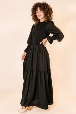 Leena Dress In Black - FINAL SALE -Ivy City Co Dress LeenaBlack Studio F23 3 363198