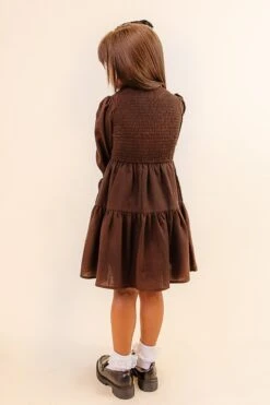 Mini Leena Dress In Java - FINAL SALE -Ivy City Co Dress LeenaBrown Studio F23 10 529613