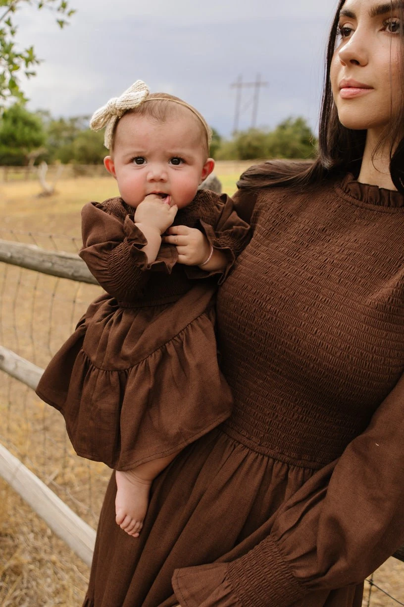 Baby Leena Dress Set In Java - FINAL SALE 8 Baby Leena Dress Set In Java - FINAL SALE - Image 8