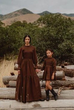 Mini Leena Dress In Java - FINAL SALE -Ivy City Co Dress LeenaJava ConradRanch F23 17 635041