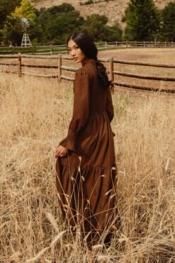 Leena Dress In Java - FINAL SALE -Ivy City Co Dress LeenaJava ConradRanch F23 19 765490