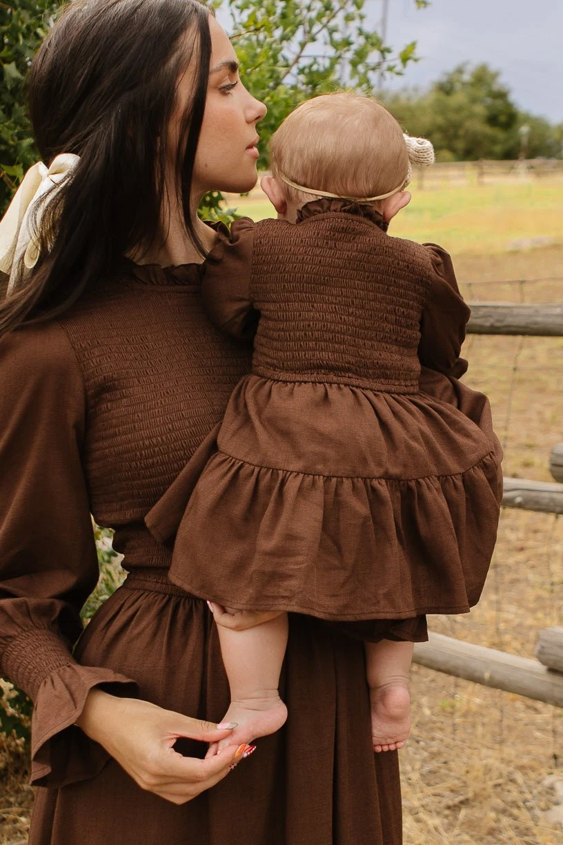 Baby Leena Dress Set In Java - FINAL SALE 3 Baby Leena Dress Set In Java - FINAL SALE - Image 3