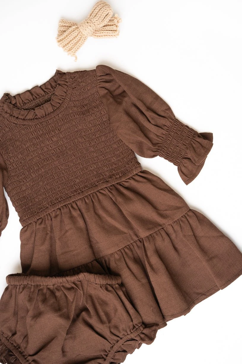 Baby Leena Dress Set In Java - FINAL SALE 4 Baby Leena Dress Set In Java - FINAL SALE - Image 4