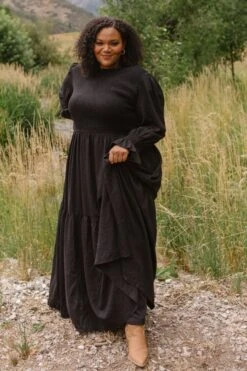 Leena Dress In Black - FINAL SALE -Ivy City Co Dress Leenablack ConradRanch F23 23 318360