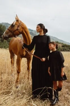 Leena Dress In Black - FINAL SALE -Ivy City Co Dress Leenablack ConradRanch F23 27 525056