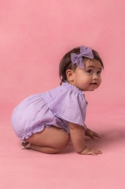Baby Lennon Romper In Lavender -Ivy City Co Dress LennonBaby Studio Easter24 1 567716