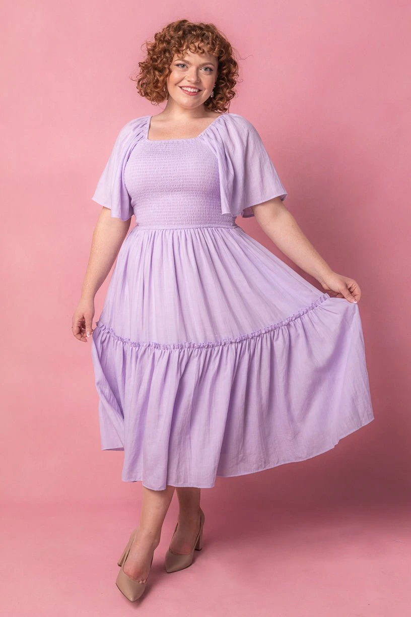 Lennon Dress In Lavender 6 Lennon Dress In Lavender - Image 6