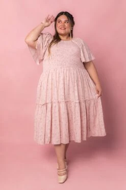 Lennon Dress In Dusty Pink -Ivy City Co Dress LennonPink Studio 3