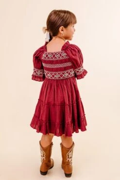 Mini Liesl Dress In Red - FINAL SALE -Ivy City Co Dress LisleMidiRed Studio F23 12 544058