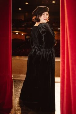 Livi Jumpsuit In Black Velvet - FINAL SALE 15 Livi Jumpsuit In Black Velvet - FINAL SALE -Ivy City Co Dress LiviJumpsuit Kingsbury H23 5 987235