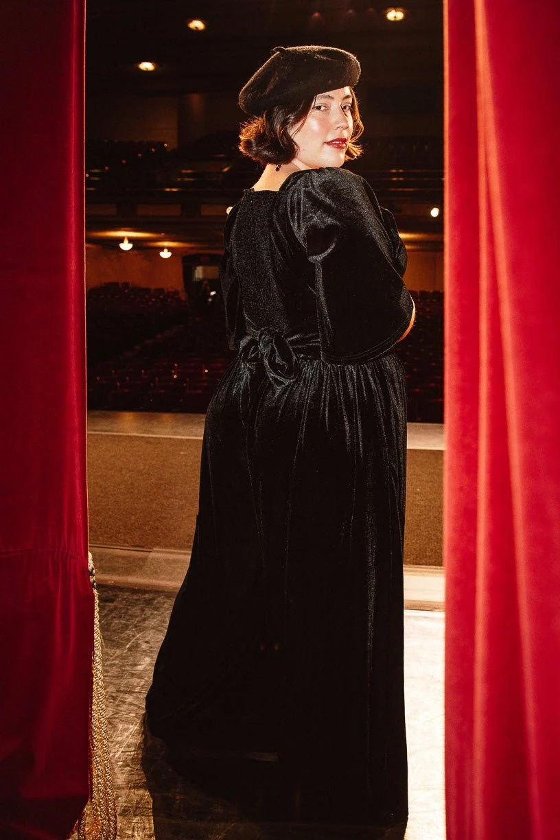 Livi Jumpsuit In Black Velvet - FINAL SALE 6 Livi Jumpsuit In Black Velvet - FINAL SALE - Image 6