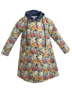 Mini London Raincoat Made With Liberty Fabric -Ivy City Co Dress London Jacket mini front