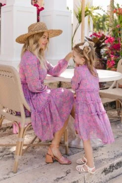 Mini Lydia Dress In Pink Floral -Ivy City Co Dress Lydia Florida SS23 11 011e763d 45be 414f ae54 a339666c2a7a 550094